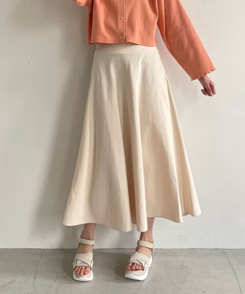 MAJESTIC LEGON（マジェスティックレゴン）の「2wayフレアスカート（スカート・レディース・イエロー/ブルー/アイボリー・SMALL/MEDIUM）」の6枚目の写真
