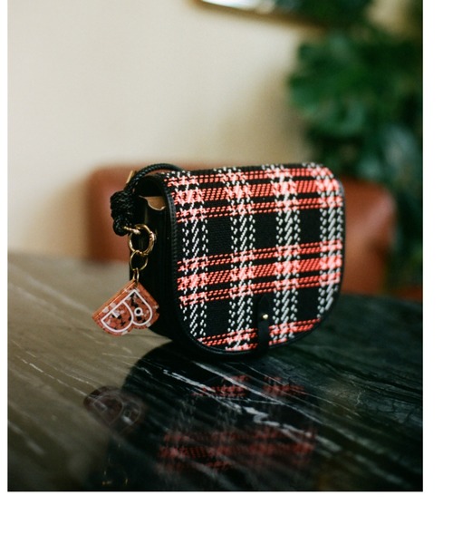 A BATHING APE(アベイシングエイプ)の「BPY TWEED CROSSBODY BAG(ショルダーバッグ・レディース・オレンジ・FREE)」の1枚目の写真