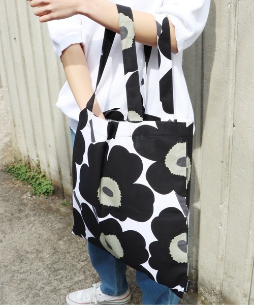 marimekko（マリメッコ）の「marimekko/マリメッコ  PIENI UNIKKO BAG トートバック（トートバッグ・レディース・レッド系その他/ブラック系その他/ブラック×ホワイト・ONE SIZE）」の8枚目の写真