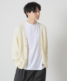 【j.s.homestead】LINEN MIX TAPE YARN ニットカーディガン