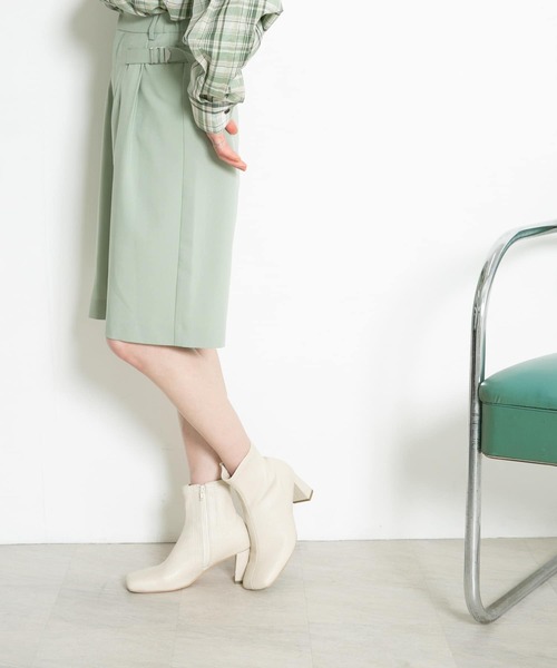 KBF（ケイビーエフ）の「サイドベルトハーフパンツ（その他パンツ・レディース・グリーン系その他/ベージュ/ダークブラウン・ONE）」の14枚目の写真