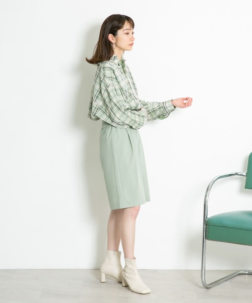 KBF（ケイビーエフ）の「サイドベルトハーフパンツ（その他パンツ・レディース・グリーン系その他/ベージュ/ダークブラウン・ONE）」の17枚目の写真