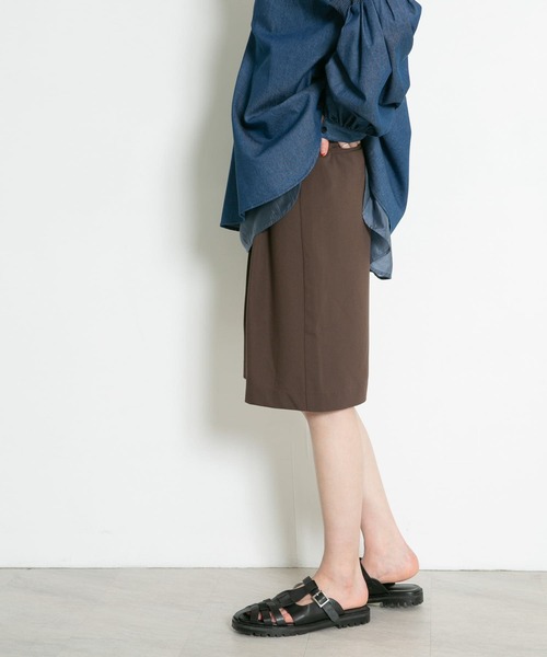 KBF（ケイビーエフ）の「サイドベルトハーフパンツ（その他パンツ・レディース・グリーン系その他/ベージュ/ダークブラウン・ONE）」の20枚目の写真