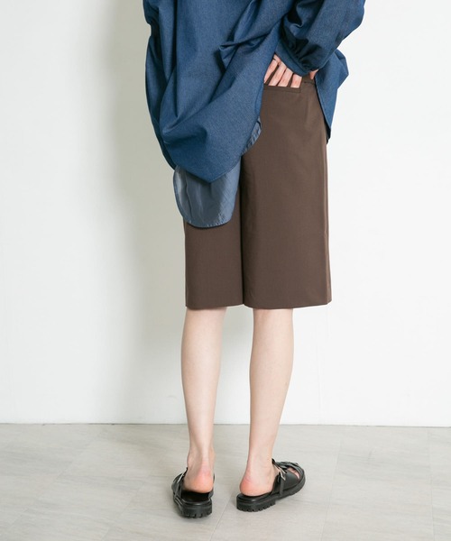 KBF（ケイビーエフ）の「サイドベルトハーフパンツ（その他パンツ・レディース・グリーン系その他/ベージュ/ダークブラウン・ONE）」の21枚目の写真