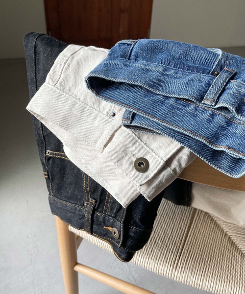 Fashion Letter(ファッションレター)の「ルーズテーパードデニム(デニムパンツ・レディース・ホワイト/ブラック/ブルー・M)」の18枚目の写真