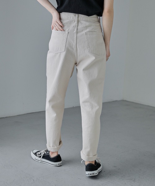 Fashion Letter(ファッションレター)の「ルーズテーパードデニム(デニムパンツ・レディース・ホワイト/ブラック/ブルー・M)」の21枚目の写真
