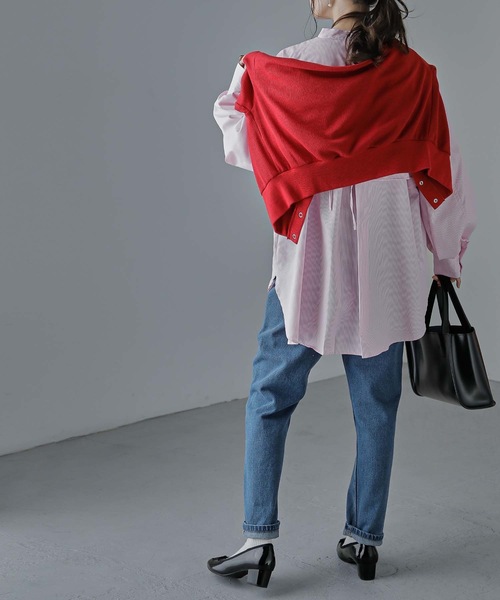 Fashion Letter(ファッションレター)の「ルーズテーパードデニム(デニムパンツ・レディース・ホワイト/ブラック/ブルー・M)」の6枚目の写真