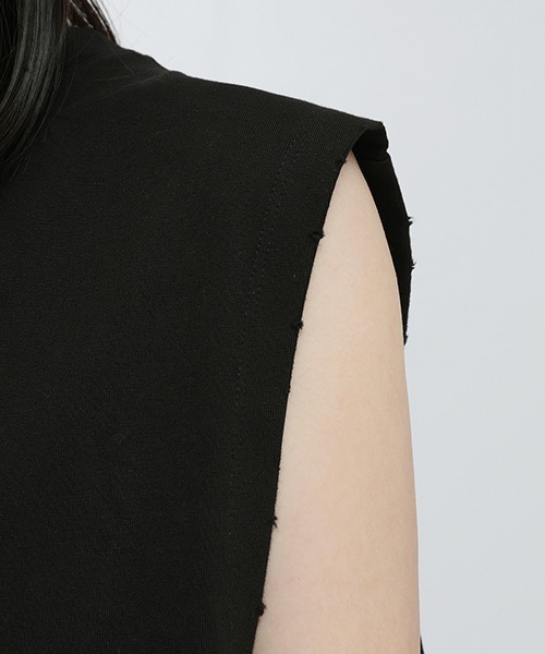 MASONPRINCE(メイソンプリンス)の「【MASONPRINCE】Oversized paint print sleeveless TEE BX3024(タンクトップ・メンズ・アイボリー/ブラック・S/M/L)」の20枚目の写真