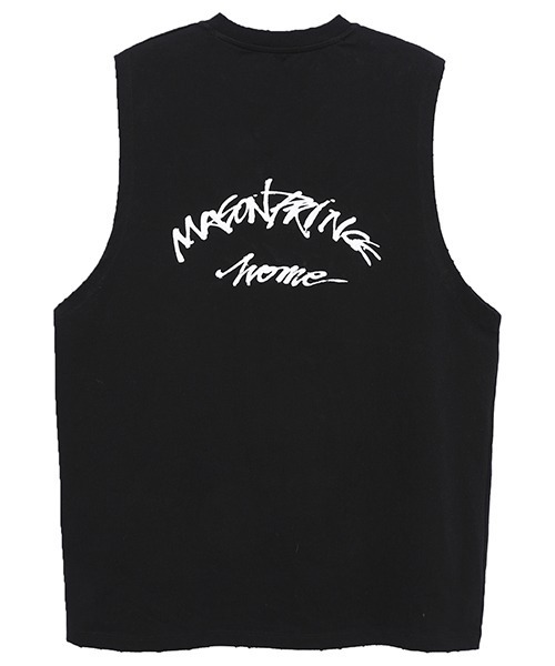 MASONPRINCE】Oversized paint print sleeveless TEE BX3024