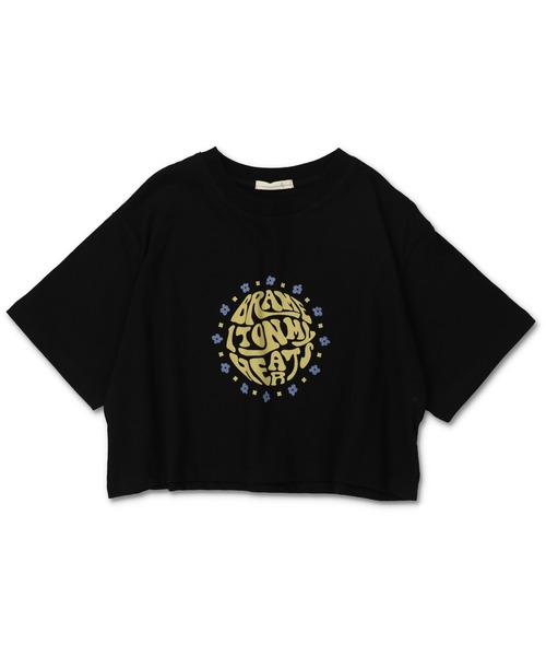 SPINNS（スピンズ）の「CIRCLEフロントロゴショート丈半袖Tシャツ（Tシャツ/カットソー・レディース・ホワイト×ブルー/オートミール/ブラック×イエロー・ONESIZE）」の22枚目の写真
