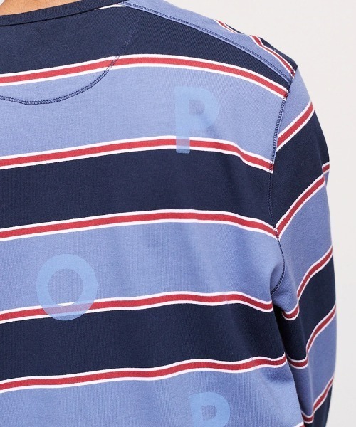 POP TRADING COMPANY ストライプ ロングスリーブT POP TRADING COMPANY ストライプ ロングスリーブT公式 ストア