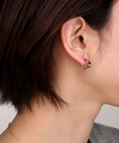 シンプルフープイヤリング3mm（イヤリング）｜Manon's Selection