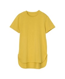 ラウンドヘムコットンTシャツ