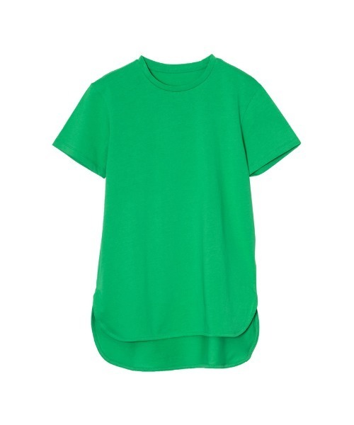Re:EDIT(リエディ)の「ラウンドヘムコットンTシャツ(Tシャツ/カットソー・レディース・オレンジ/ライム/ピンク/グリーン・MEDIUM)」の14枚目の写真