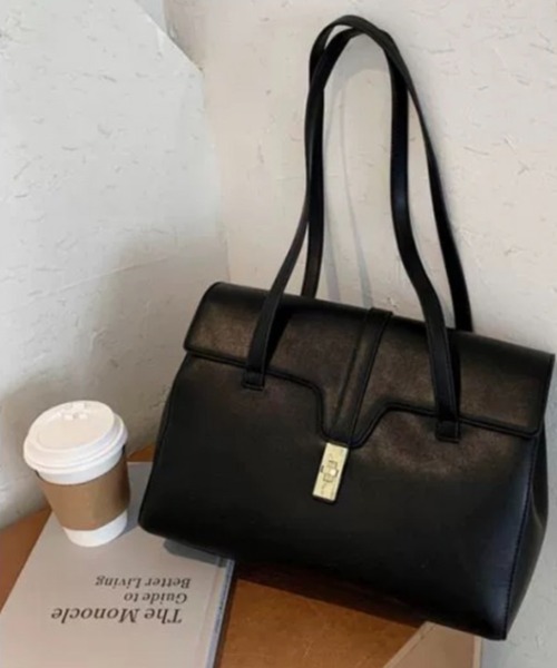 sakishimatokyo（サキシマトーキョー）の「スクエアフラップトート（ショルダーバッグ・レディース・ブラウン/ダークブラウン/ブラック・FREE）」の2枚目の写真