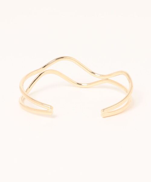 Me%（ミィパーセント）の「ワイヤーバングル（ブレスレット・レディース・グレー/イエロー・FREE）」の3枚目の写真