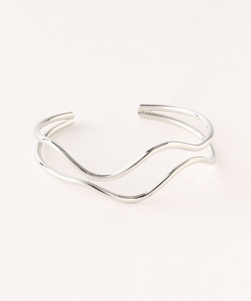 Me%（ミィパーセント）の「ワイヤーバングル（ブレスレット・レディース・グレー/イエロー・FREE）」の6枚目の写真