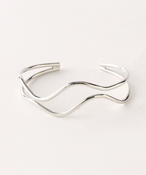 Me%（ミィパーセント）の「ワイヤーバングル（ブレスレット・レディース・グレー/イエロー・FREE）」の8枚目の写真