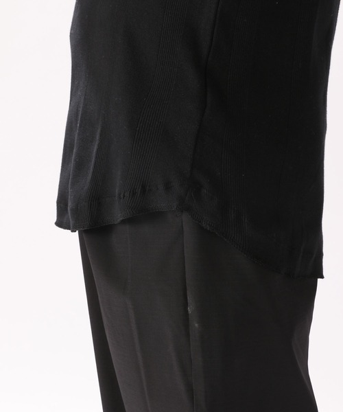 niko and...（ニコアンド）の「USAコットンランダムリブタンクトップ（タンクトップ・メンズ・オフホワイト/ブラック・LARGE/MEDIUM）」の10枚目の写真