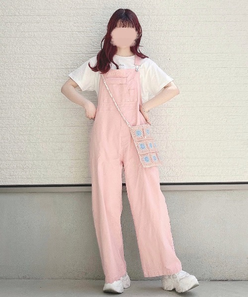 WEGO（ウィゴー）の「WEGO/ワンポイント刺繍ショートT（Tシャツ/カットソー・レディース・ホワイト/ピンク・FREE）」の11枚目の写真