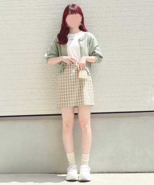 WEGO（ウィゴー）の「WEGO/ワンポイント刺繍ショートT（Tシャツ/カットソー・レディース・ホワイト/ピンク・FREE）」の14枚目の写真