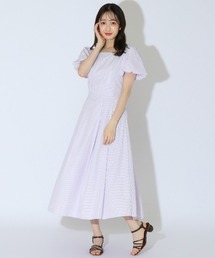 WILLSELECTION（ウィルセレクション）の「パフスリーブストライプワンピース（ワンピース・レディース）」