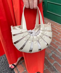 SHENERY | 【WEB限定カラー：ブルー/ピンク】レザーデザインミニバッグ(トートバッグ)