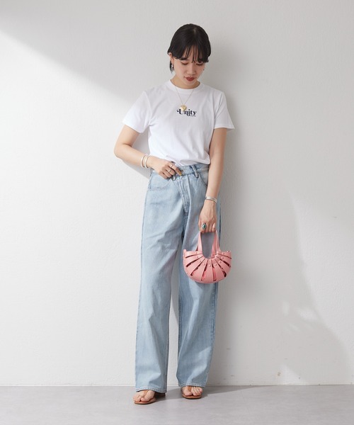 SHENERY（シーナリー）の「【WEB限定カラー：ブルー/ピンク】レザーデザインミニバッグ（トートバッグ・レディース・パープル/オフホワイト/ピンク/オレンジ/ブルー・FREE）」の8枚目の写真