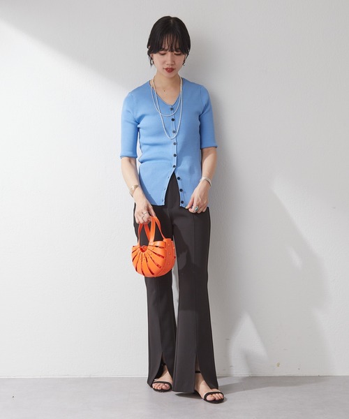 SHENERY（シーナリー）の「【WEB限定カラー：ブルー/ピンク】レザーデザインミニバッグ（トートバッグ・レディース・パープル/オフホワイト/ピンク/オレンジ/ブルー・FREE）」の9枚目の写真