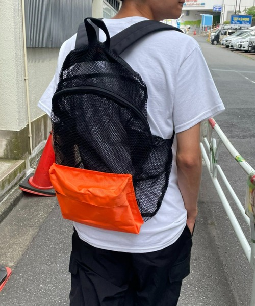 CIAOPANIC（チャオパニック）の「【SURPASS HOTDOGG STAND／サーパスホットドッグスタンド】メッシュバックパック/PACKING MESH BACKPACK（バックパック/リュック・メンズ・ブラック・FREE）」の6枚目の写真