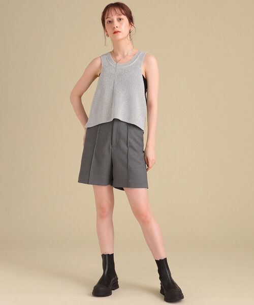 Ray BEAMS（レイビームス）の「Ray BEAMS / ラメ コンパクト ベスト（ニット/セーター・レディース・シルバー/イエロー系その他5・ONE SIZE）」の11枚目の写真