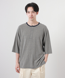 【J.S Homestead】コットン/ヘンプ ヘンリーネック Tシャツ