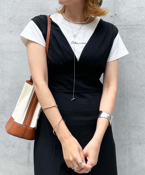 archives（アルシーヴ）の「バックシャンノースリーブワンピース（ワンピース・レディース・ブラック/オレンジ/アイボリー/モカ・MEDIUM）」の20枚目の写真