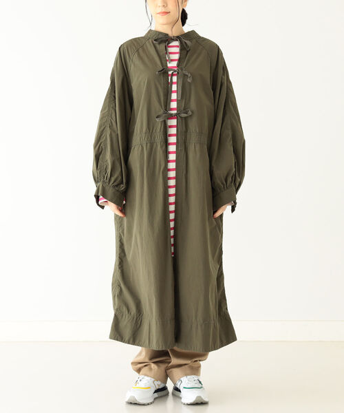 ꒰D.Bloom꒱オーガンジー セットアップ ツーピース茶っぱ緑色 大人セクシー BEAMS BOY（ビームスボーイ）の「BEAMS BOY / バックトゥフロント