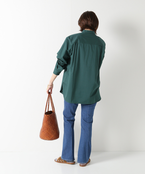 IENA(イエナ)の「【SEYA./セヤ】HAND STITCH KURTAブラウス(シャツ/ブラウス・レディース・ライトグレー/グリーン・SMALL)」の22枚目の写真
