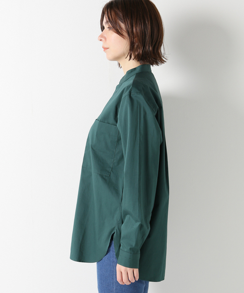 IENA(イエナ)の「【SEYA./セヤ】HAND STITCH KURTAブラウス(シャツ/ブラウス・レディース・ライトグレー/グリーン・SMALL)」の13枚目の写真