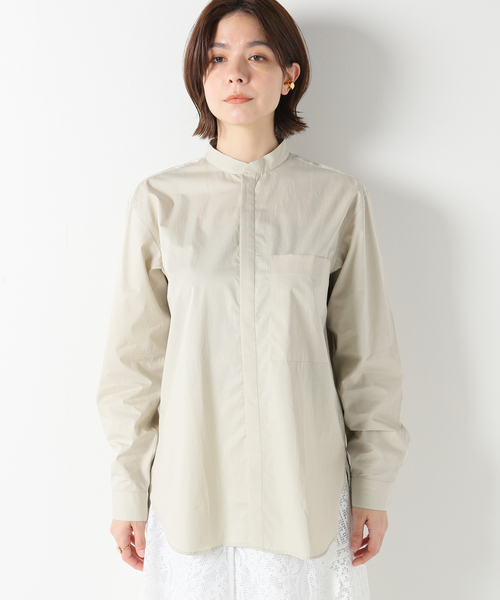 IENA(イエナ)の「【SEYA./セヤ】HAND STITCH KURTAブラウス(シャツ/ブラウス・レディース・ライトグレー/グリーン・SMALL)」の18枚目の写真