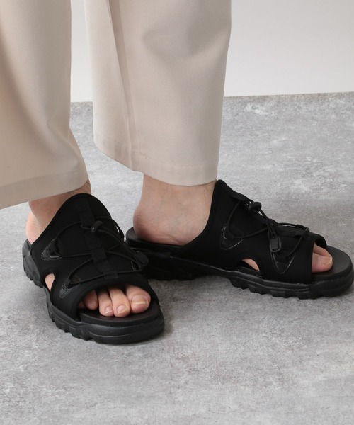 RAGEBLUE(レイジブルー)の「レースアップ/ボリュームソールスニーカーサンダル(サンダル・メンズ・ブラック/ブラック系その他・MEDIUM/LARGE)」の5枚目の写真