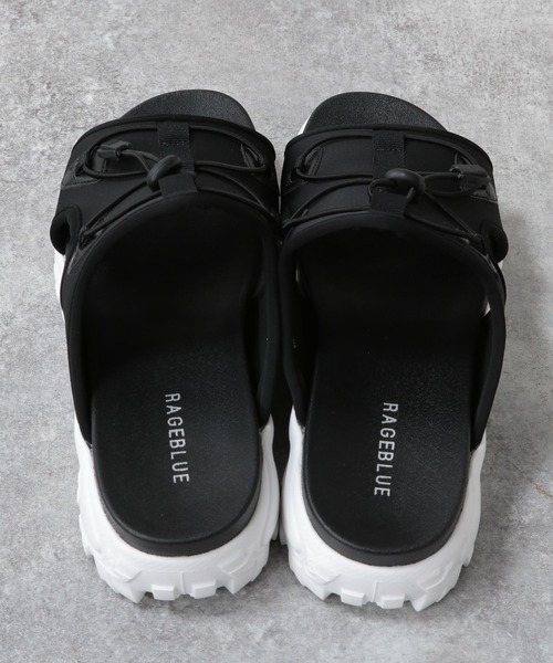 RAGEBLUE(レイジブルー)の「レースアップ/ボリュームソールスニーカーサンダル(サンダル・メンズ・ブラック/ブラック系その他・MEDIUM/LARGE)」の10枚目の写真