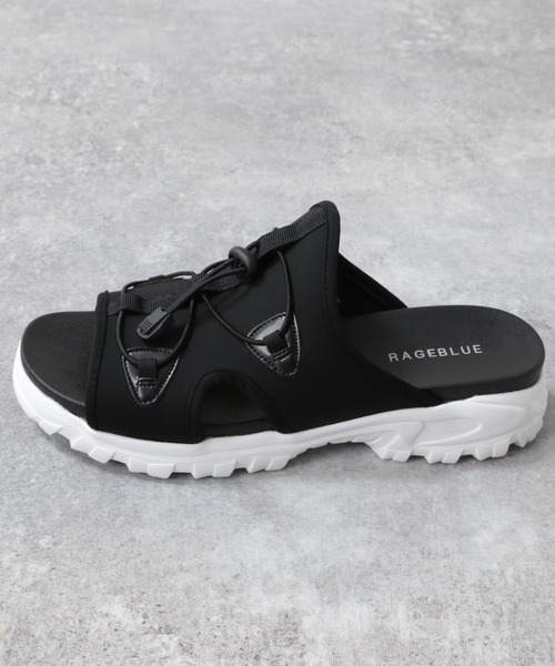 RAGEBLUE(レイジブルー)の「レースアップ/ボリュームソールスニーカーサンダル(サンダル・メンズ・ブラック/ブラック系その他・MEDIUM/LARGE)」の15枚目の写真