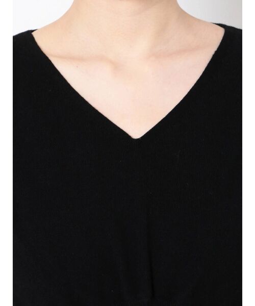 LAGUNAMOON（ラグナムーン）の「シアーハシゴラインニットワンピース（ワンピース・レディース・ブラック/ベージュ/カーキ・SMALL/MEDIUM）」の7枚目の写真