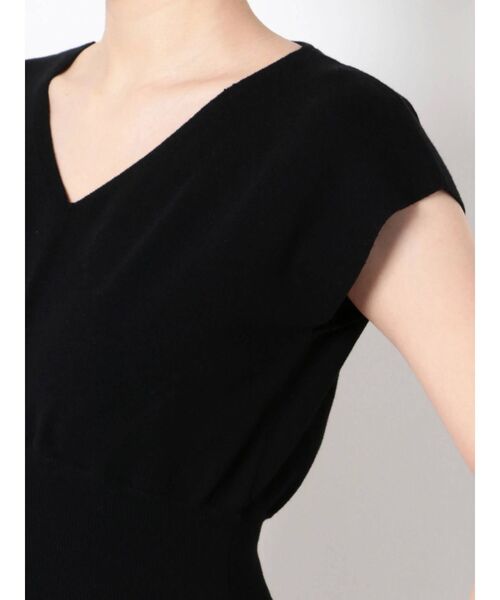 LAGUNAMOON（ラグナムーン）の「シアーハシゴラインニットワンピース（ワンピース・レディース・ブラック/ベージュ/カーキ・SMALL/MEDIUM）」の8枚目の写真