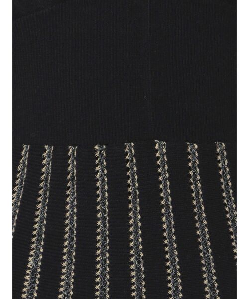 LAGUNAMOON（ラグナムーン）の「シアーハシゴラインニットワンピース（ワンピース・レディース・ブラック/ベージュ/カーキ・SMALL/MEDIUM）」の13枚目の写真