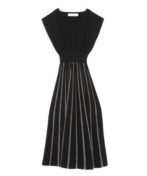 LAGUNAMOON（ラグナムーン）の「シアーハシゴラインニットワンピース（ワンピース・レディース・ブラック/ベージュ/カーキ・SMALL/MEDIUM）」の16枚目の写真