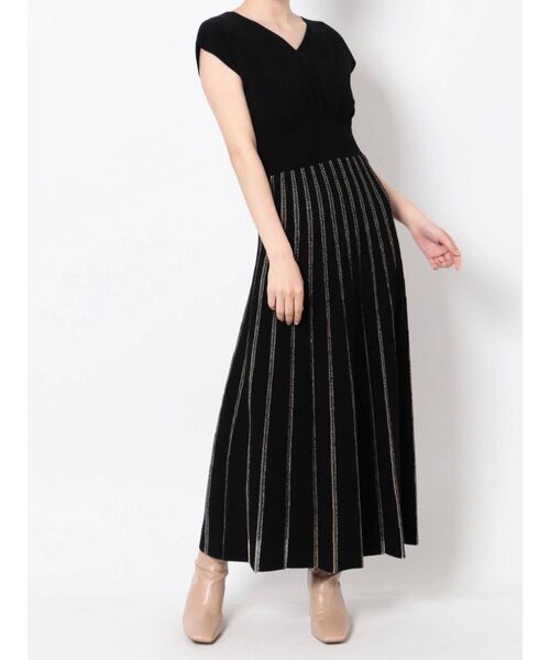 LAGUNAMOON（ラグナムーン）の「シアーハシゴラインニットワンピース（ワンピース・レディース・ブラック/ベージュ/カーキ・SMALL/MEDIUM）」の19枚目の写真