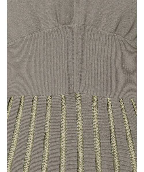 LAGUNAMOON（ラグナムーン）の「シアーハシゴラインニットワンピース（ワンピース・レディース・ブラック/ベージュ/カーキ・SMALL/MEDIUM）」の21枚目の写真