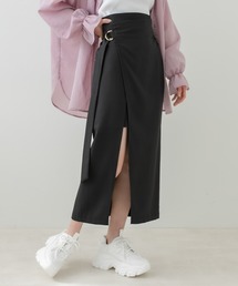 OLIVE des OLIVE | ディーカンベルト付スリットスカート(スカート)