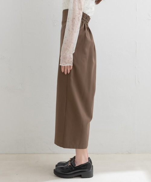 OLIVE des OLIVE（オリーブデオリーブ）の「ディーカンベルト付スリットスカート（スカート・レディース・チャコールグレー/ブラック/ブラウン/アイボリー・FREE）」の8枚目の写真