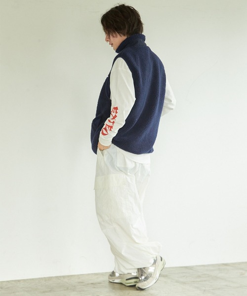 PBLIM（ページボーイリム）の「PAGEBOYLIM/ボアベスト（ベスト・レディース・ネイビー/アイボリー/レオパード・FREE）」の18枚目の写真