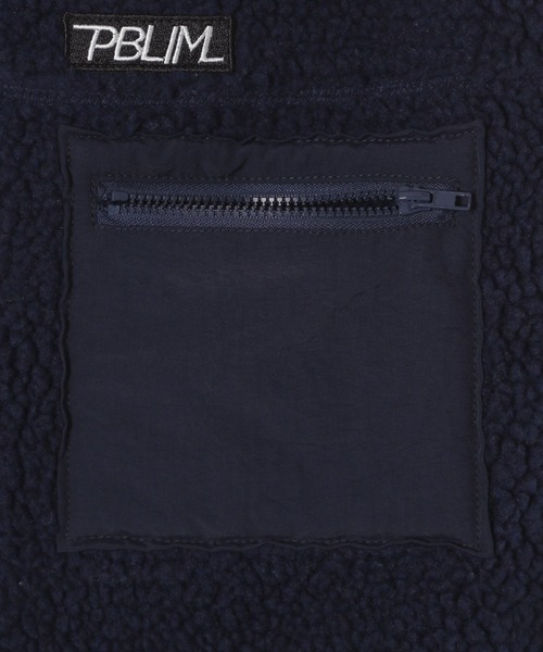 PBLIM（ページボーイリム）の「PAGEBOYLIM/ボアベスト（ベスト・レディース・ネイビー/アイボリー/レオパード・FREE）」の14枚目の写真